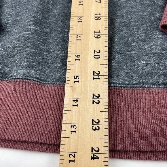 Billabong Hoodie Mens Small Gray Red Drawstring Pocket - Picture 4 of 7